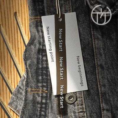 China Cheap Viable Customize Luxury Paper Hand Tag With String For Garment Jeans for sale