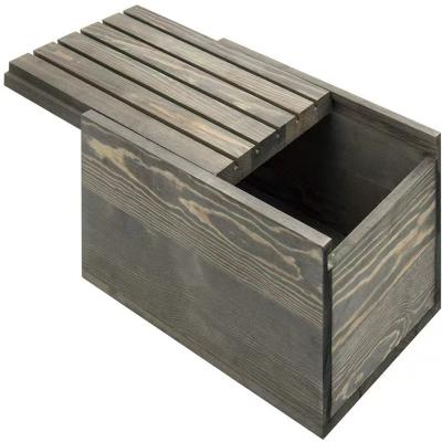 China China Vintage Gray Wooden Display Rack For Challenge Coins And Casino Military Chips With Collector Storage Boxes for sale