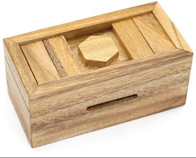 China China Case Box and Magic Cards Case Holder with Hidden Compartments in Unique Wooden Boxes for Challenging Puzzles and Mind Use like Intel for sale