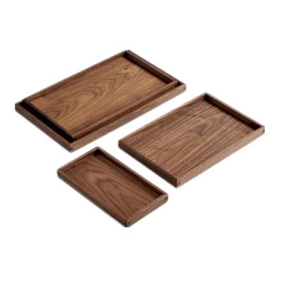 China China Ruichen Walnut Storage Tray Sundries Creative Table Storage Box Tableware Storage Solid Wood Table Top for sale