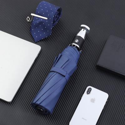 China Business Men Fold Umbrella Gift Minimalist Automatic Umbrella for sale