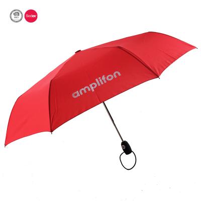 China 2017 Polyester Sunny Day Couple Umbrella Custom Umbrella 3 Folds Umbrella for sale