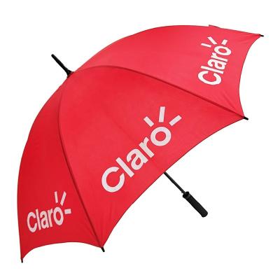 China Customized Cheap Farm Manual Open Golf Umbrella With Printing Logo for sale