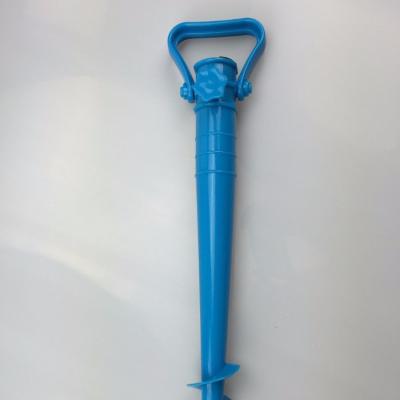 China Ultra Safe Portable and Stable Twist-in Plastic Sand Beach Umbrella Screw Sand Umbrella Anchor for sale