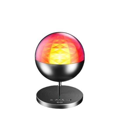 China Wireless Charger For Mobile Phone Color Stage Luminous Adjustable Speaker For Indoor Drinking Mini DJ Party With Disico Colorful Light Night Wireless Speaker for sale