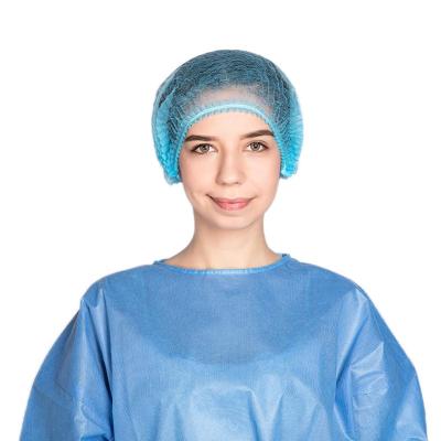 China Medical Crowd Surgical Disposable Buffy Clip Nonwoven Head Cap as Doctor Hair Net Nurse Cap in Hospital or Food Industry for sale