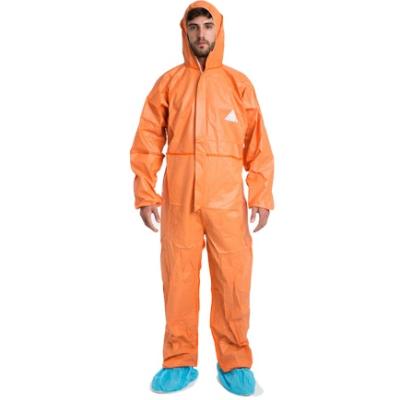 China Medical Care SMS Type4/5/6 Disposable Anti-Dust Nonwoven PE Coated Polyester Protective Clothing Unisex Suit for sale