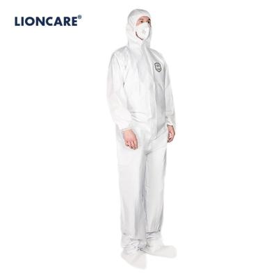 China Protective Coverall with Hood All Certification Type 5/6 Protective Nonwoven Medical PPE Coverall Disposable Safety Coverall Waterproof Coverall for sale