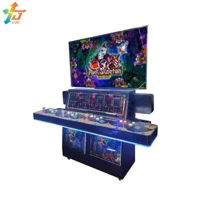 China Coin / Token Operated Fish Game Tables 4 Players Stand Up Fish Casino Game Machine for sale