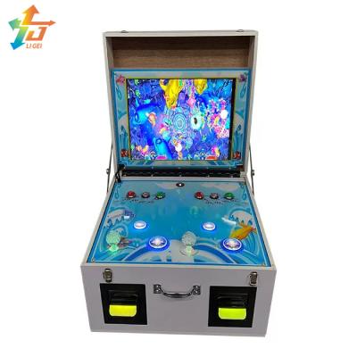 China Tabel Top 2 Speler Vissen Jachtmachine 19 inch LG Screen Fish Shooting Machine Te koop