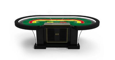 China Waterproof Casino Baccarat Table Gambling Lumineuse LED Poker Game Table for sale