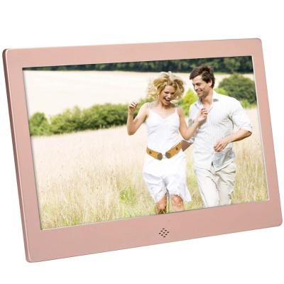 China Clock OEM Digital Photo Frame 10 Inch 1024*600 Screen With Video Clip Playing For Decoration for sale