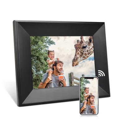 China WiFi Digital Wooden Smart Photo Frame WiFi Android 8 inch, Touch Screen, Built-in Memory, Wall Mountable, Instantly Share via App for sale