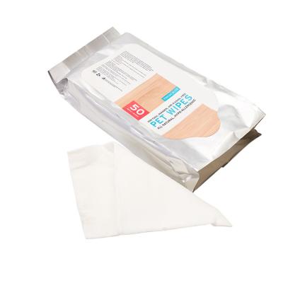 China New Environmental Protection Sustainable Biodegradable Organic Pet Cleaning Cloths for sale