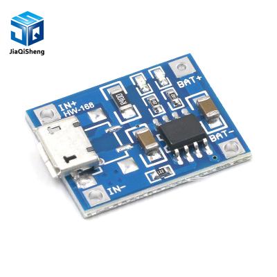 China Dual Functions 5V 1A Protection Micro USB 18650 Charger Module+Protection Lithium Battery Charging Board Dual Functions TP4056 for sale