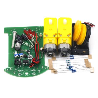 China D2-1 Car D2-1 Car TTT DIY Kit Smart Patrol Automobile Parts DIY Kit Electronic Motor DIY Kit Intelligent Tracking Line Smart for sale