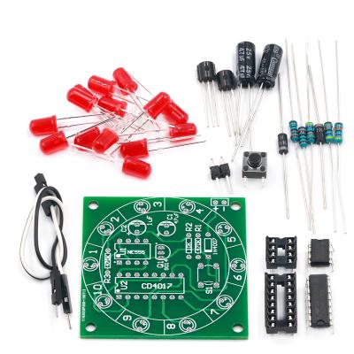 China Lucky Rotary Suite Electronic Suite CD4017 NE555 Turntable Individual LED Light Up Kits 3V 5V DIY Production Parts Module 3V 5V Pulse Generator Pulse Generator for sale