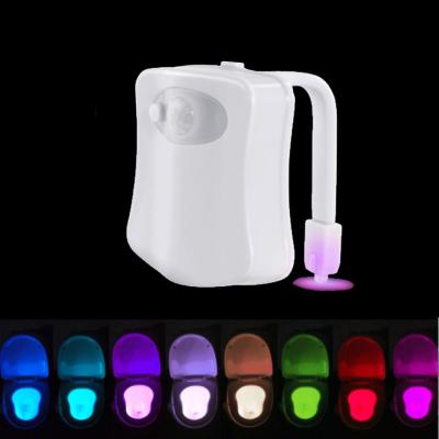 China Motion Activated Toilet Bowl Light Dropshipping OEM Activated Motion Activated Smart Sensor Toilet Bowl Light Seat Indoor Toilet Random Change Light for sale