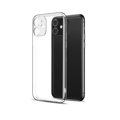 China Waterproof Crystal Clear Transparent Silicon Phone Case For Iphone 11 11pro 11promax 12 12pro12pro max for sale