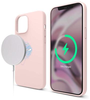 China Shockproof Magnetic Liquid Silicone Case For iPhone 13 pro Max 13MINI 13Pro For Magsafing Phone Charging Cover for sale