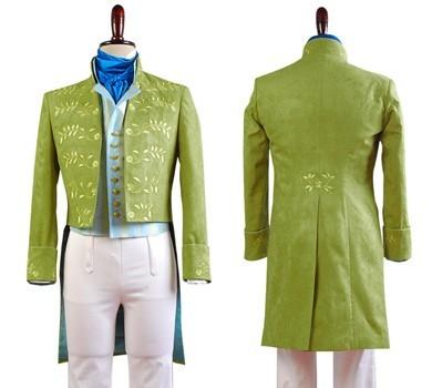 China Prince costumes Wholesale Cinderella 2015 Film Prince Charming Attire Outfit Cosplay Costume from Cinderella 2015 Film for sale