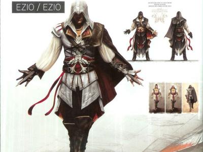 China Game Costumes Wholesale Assassin's Creed II cosplay Ezio Auditore cosplay costume halloween for sale