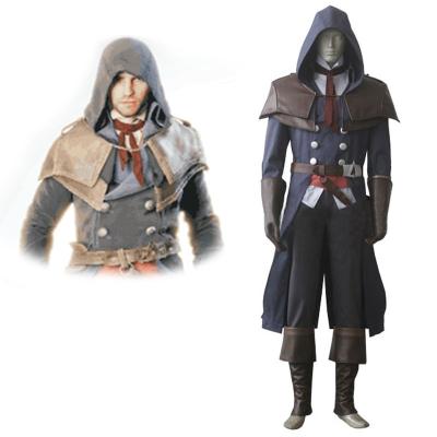 China Game Costumes Wholesale Custom Made Assassin's Creed Unity Arno Victor Dorian Costume cosplay for sale