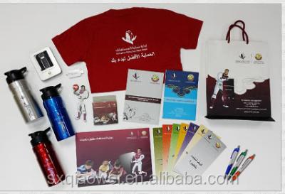 China Hanging national round trip ticket gift item in Qatar day, Qatar VIP gift box, gift bag for sale