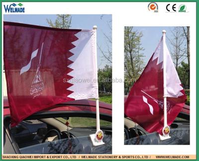 China CAR WINDOW Qatar National Day Car Flag / Qatar National Day Gifts for sale