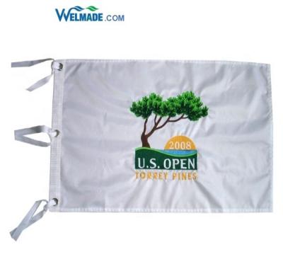 China Factory Price Wholesale Custom Green US OPEN Golf Pin Flag FLYING Yellow White Flag for sale