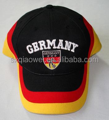 China JOINT Baseball Caps With Germany Flag Logo Embroidery , Snapback Hats for sale