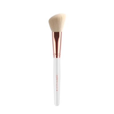 China Zoreya Soft Touch Simple Angled Makeup Brush Custom Logo Contour Handle Blush Brush for sale