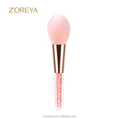 China Angular blush pink diamond handle hair taklon foundation rechargeable brush available for sale