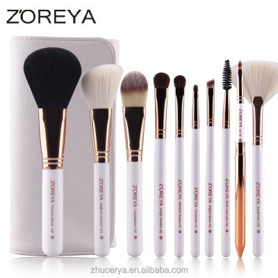 China Angular blush 2019 ZOREYA 10pcs make up brushes china wholesale kabuki reading brush for sale