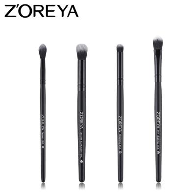 China Angular Blush Eye Makeup Brush Set 4PCS Eyeshadow Blending Kit Shader Brushes Cosmetic Tools Synthetic Hair Accept Sample Order 1 Set for sale