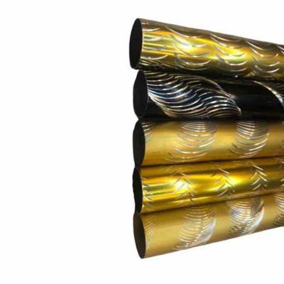 China Fashion Good Quality Wholesale Metal Aluminum Iron Etching Pipes Curtain Pipes for sale