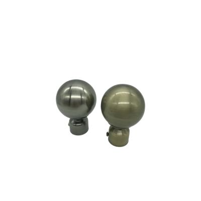 China Fashion factory price iron ball curtain finial for curtain pipe, round curtain rod finial for sale