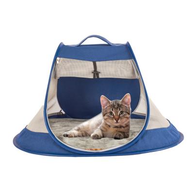 China Outdoor Wholesale Collapsible Goods Stored Folding Cat Pet Carriers Bags Soft Cotton Safe Carrier Soft Bag For Cats Dogs Go Out for sale