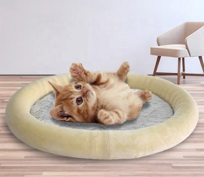 China Travel Patented Cat And Dog Pad Mat Soft And Comfortable Pet Bed Oval Biological Antibacterial Mat for sale