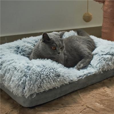 China Removable Warm Pet Goods Fabric Divan Orthopedic Stocked Buckle Bed Covers Furniture Acrylic Bed For Pets Sofa Mattress With Cover for sale