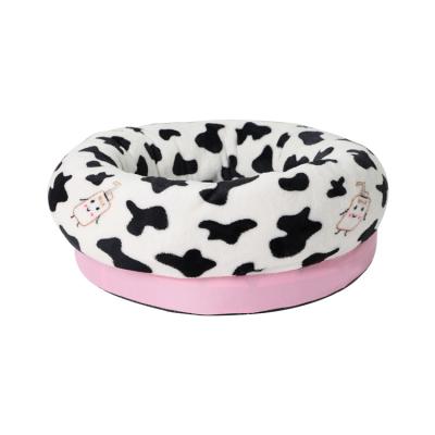 China Warm Breathable Indoor Round Kennel Cat Cave pp Cotton Pet Room Beds Calming Dog Pet Cushion Sofa Bed for sale