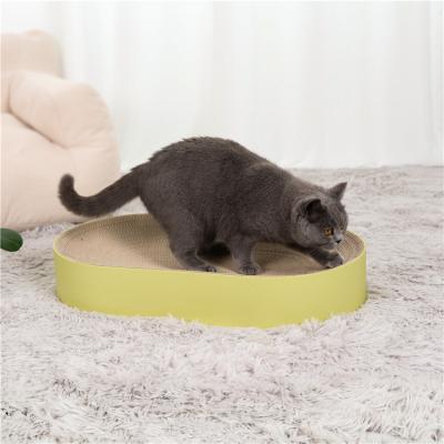 China Sustainable Novelty Eco-Friendly Design Scratching Sofa Corrugated Paper Cat Scratch Toy Board For Cat Sleeping for sale