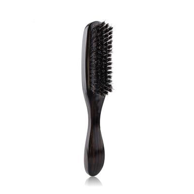 China Nondisposable Wooden Anti-static Comb Hair Styling Tool Wood Handle Boar Bristle Hair Brush for sale