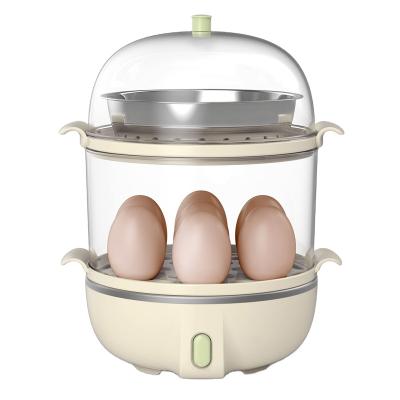 China Factory wholesale power-up household bear egg cooker hotel mini automatic double-layer egg steamer egg soup breakfast artifact for sale