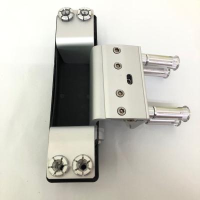 China 2D Modern Adjustable Concealed Hinge 182*41.4mm for 120kg Load Capacity Door Invisible Hinge Aluminum 180 Degree Opening for sale