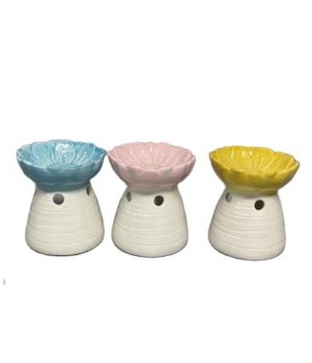 China Europe Hot Selling Spring Flower Ceramic Oil Burner for sale