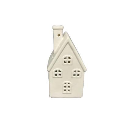 China Porcelain Home Christmas Decoration White House Tea Light Candle Holder for sale