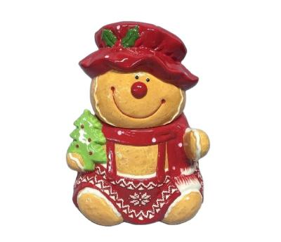 China Freshness Keeping Gingerbread Man Ceramic Cookie Jar for sale