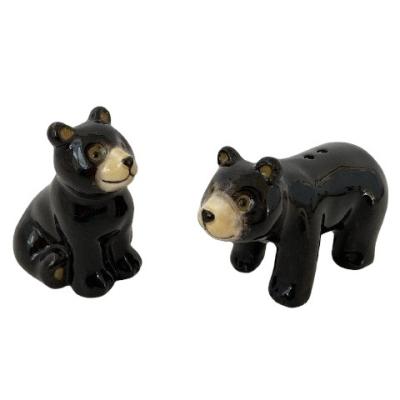 China Ceramic Salt and Pepper Bear /SP Dolomite Shakers Set for sale