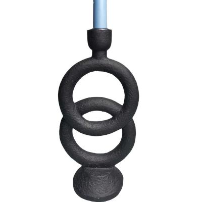 China World Creative Modern Elegant Resin Candle Holder Candlestick For Home Decoration for sale